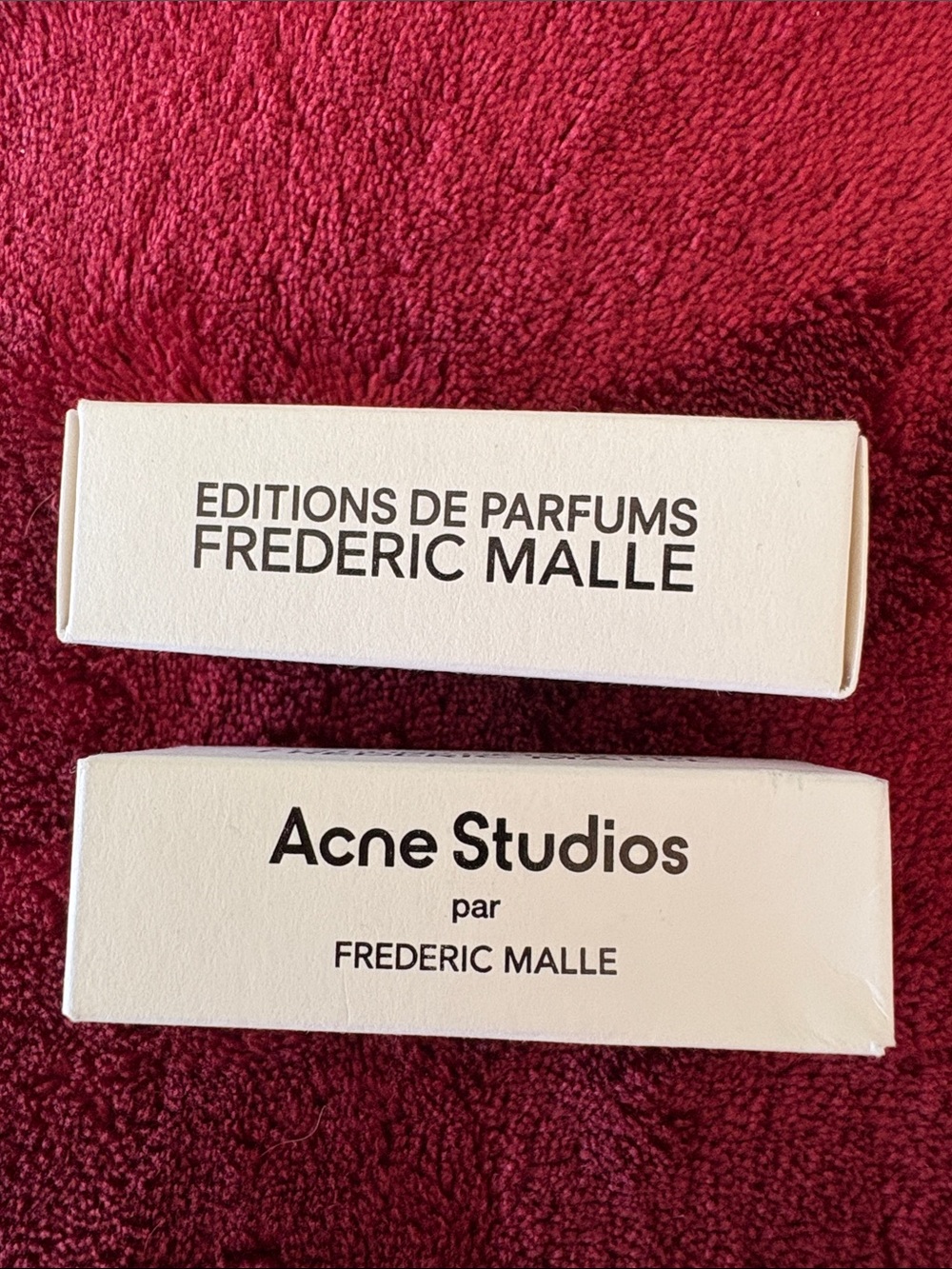Acne Studios x Frederic Malle White Sample Vial and Box